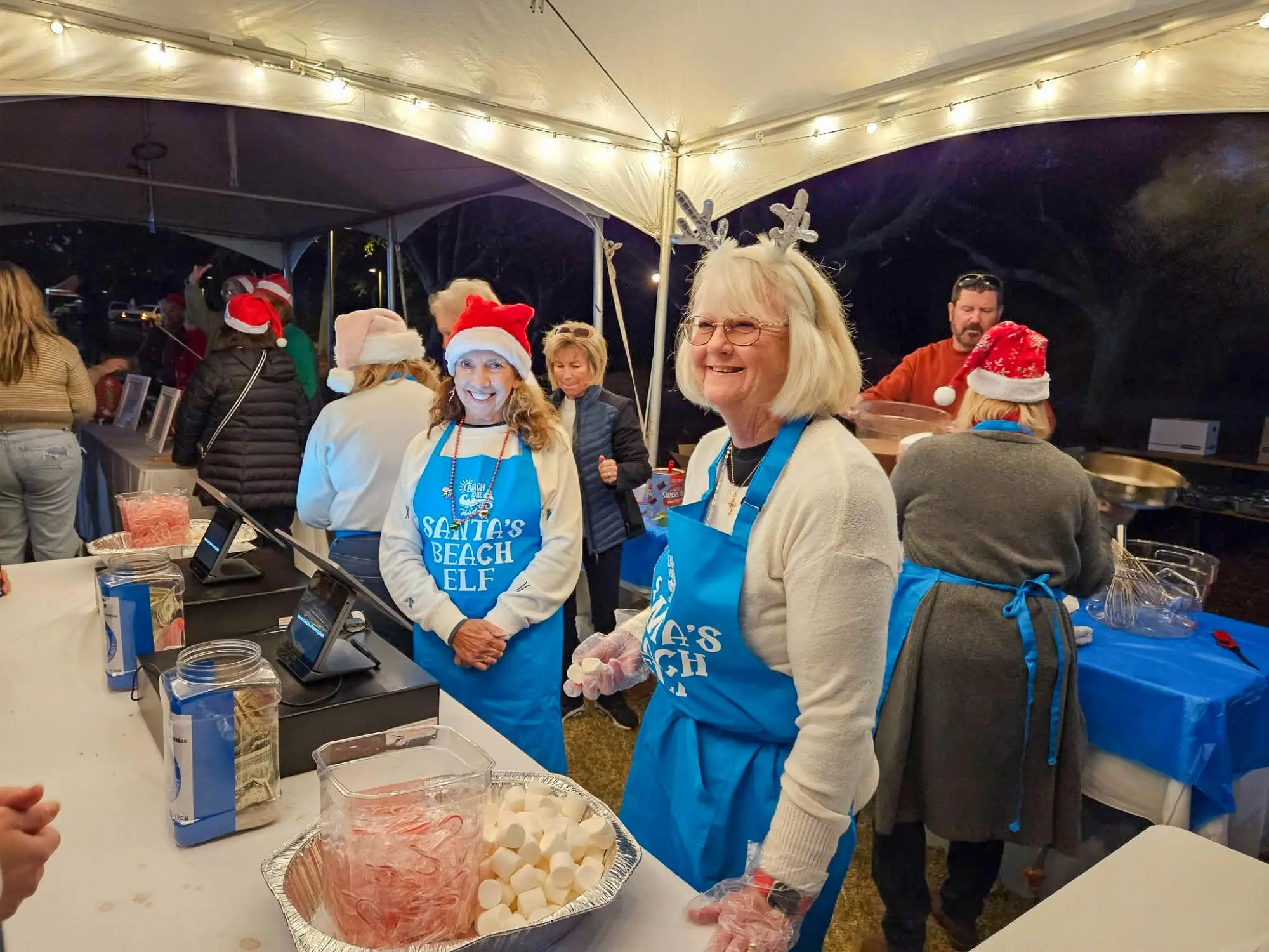 Women’s Civic Club members participating in the Beach Home for the Holidays event in Panama City Beach.
