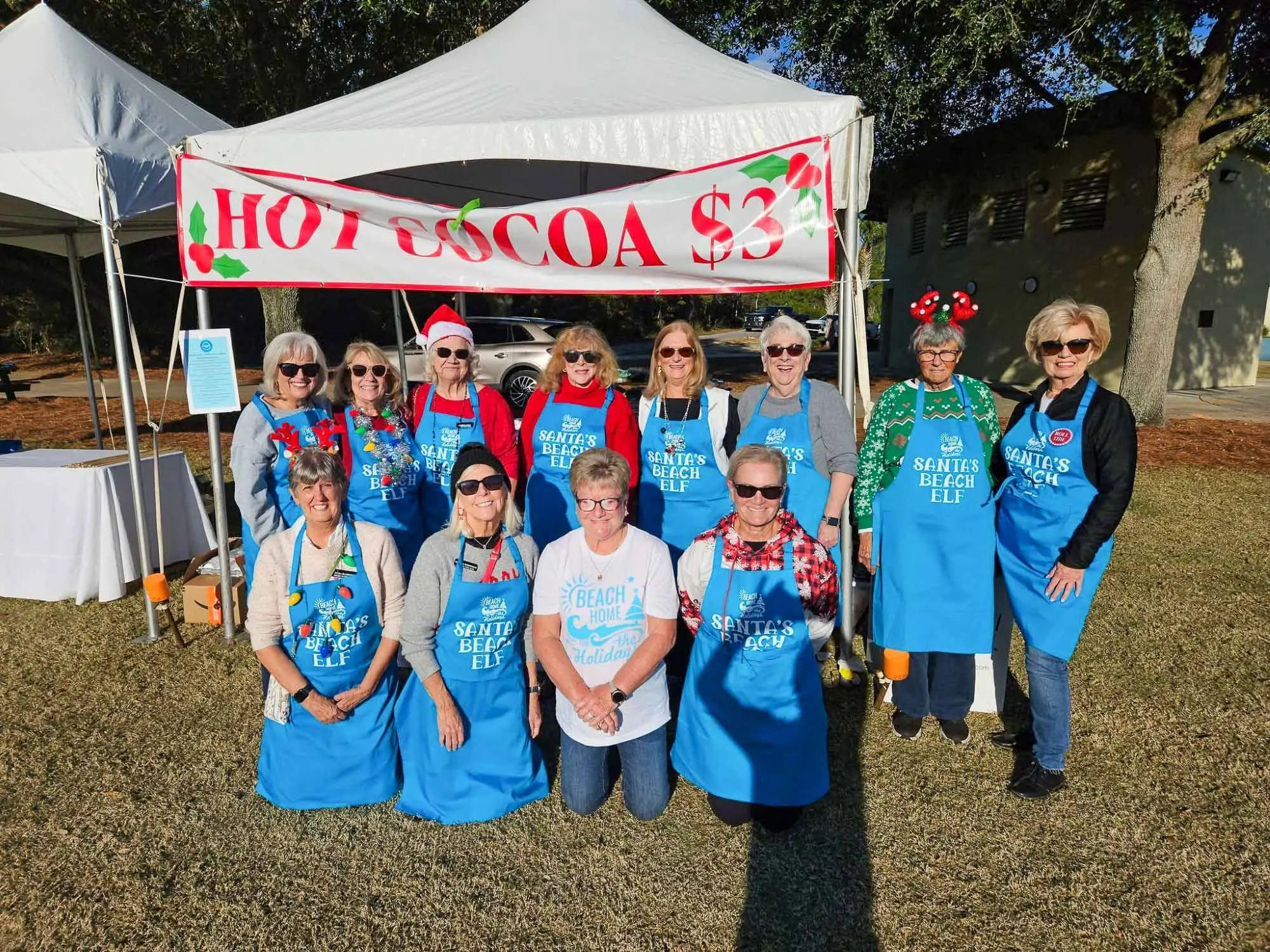 Women’s Civic Club members supporting the Beach Home for the Holidays event in Panama City